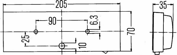 Indoor lighting lamp Hella 2JA 003 354-001