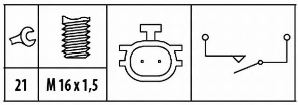 Reverse light switch Hella 6ZF 181 612-061