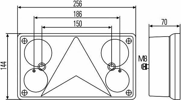 Combination Rearlight Hella 2VP 340 400-141