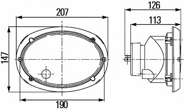 Headlight left Hella 1AB 996 157-081