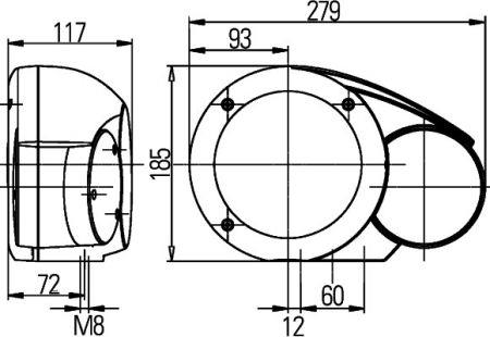 Hella 1E3 996 160-011 Headlight left 1E3996160011 1E3996160011 Hella Headlight left