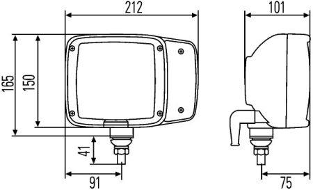 1EA993975101 Hella Headlight right