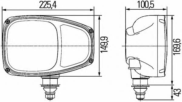 Headlamp Hella 1EE 996 174-201
