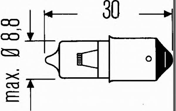 Hella 8GH 002 473-132 Glow bulb H20W 12V 20W 8GH002473132