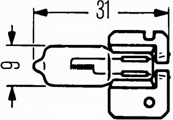 Halogen lamp 12V H2 55W Hella 8GH 002 857-121