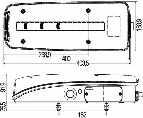 2VP012381021 Hella Tail lamp right