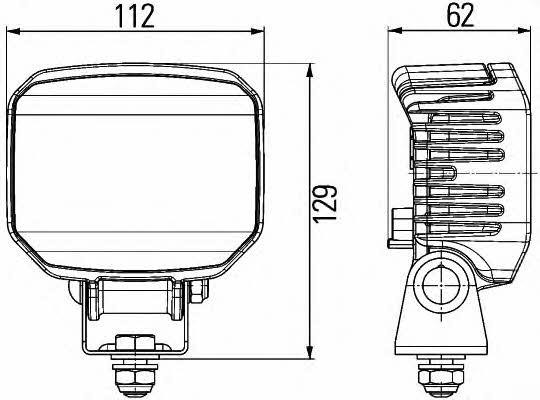 Hella 1GA 996 388-001 Additional light headlight 1GA996388001 1GA996388001 Hella Additional light headlight