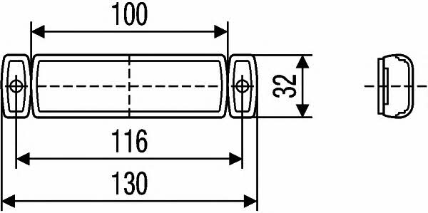 Position lamp Hella 2PG 008 645-961