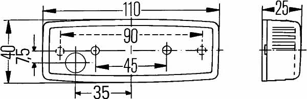 Position lamp Hella 2PS 006 717-051