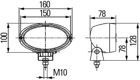 Additional light headlight Hella 1GA 996 161-291