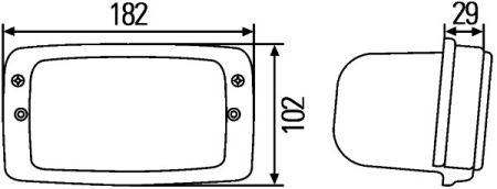 Additional light headlight Hella 1GB 996 080-011