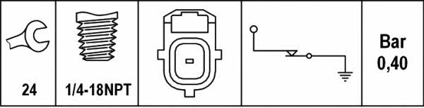 Hella 6ZL 003 259-711 Oil pressure sensor 6ZL003259711