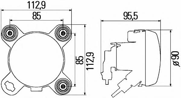 Hella Headlight right – price [object Object] PLN