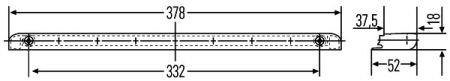 2DA007421027 Hella Rear third 3rd brake stop light