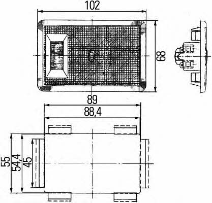 Indoor lighting lamp Hella 2JA 002 811-027