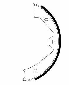 Hella-Pagid 8DA 355 050-221 Parking brake shoes 8DA355050221