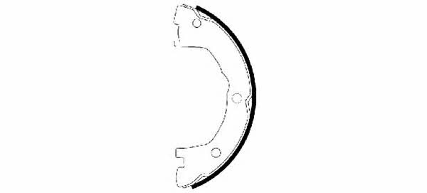 Hella-Pagid 8DA 355 050-501 Parking brake shoes 8DA355050501