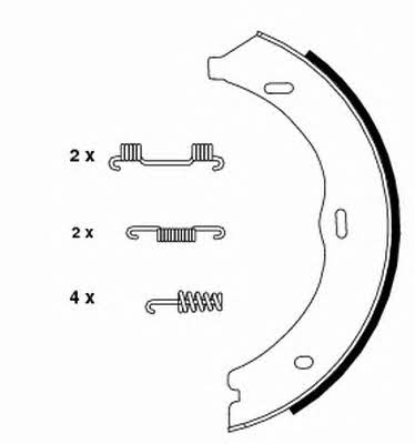 Hella-Pagid 8DA 355 050-561 Parking brake shoes 8DA355050561