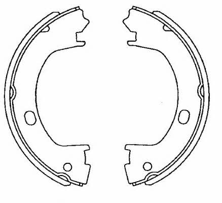 Hella-Pagid 8DA 355 050-831 Parking brake shoes 8DA355050831