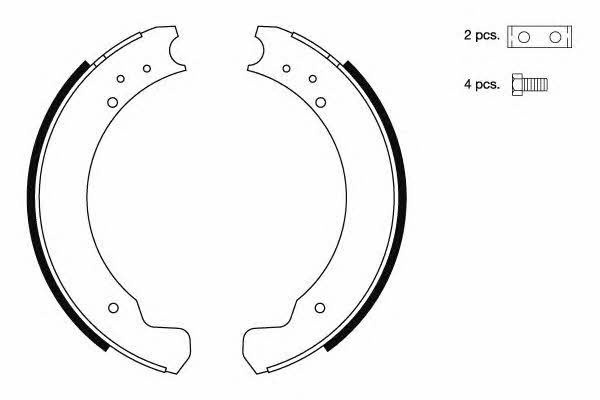 Hella-Pagid 8DB 355 000-331 Brake shoe set 8DB355000331