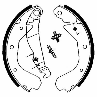 Hella-Pagid 8DB 355 000-621 Brake shoe set 8DB355000621