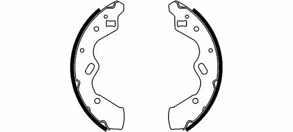 Hella-Pagid 8DB 355 002-351 Brake shoe set 8DB355002351