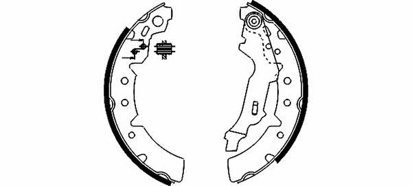 Hella-Pagid 8DB 355 002-391 Brake shoe set 8DB355002391