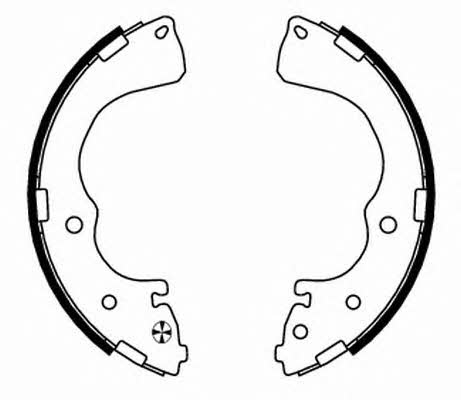 Hella-Pagid 8DB 355 002-491 Brake shoe set 8DB355002491