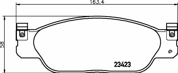 Hella-Pagid 8DB 355 018-551 Brake Pad Set, disc brake 8DB355018551