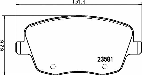 Hella-Pagid 8DB 355 018-801 Brake Pad Set, disc brake 8DB355018801