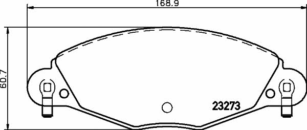 Hella-Pagid 8DB 355 019-421 Brake Pad Set, disc brake 8DB355019421