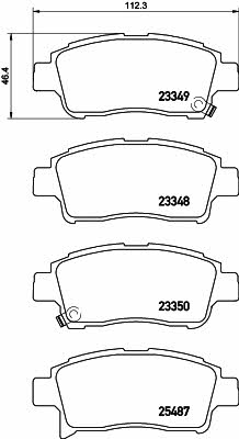 Hella-Pagid 8DB 355 019-711 Brake Pad Set, disc brake 8DB355019711