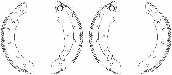 Hella-Pagid 8DB 355 003-181 Brake shoe set 8DB355003181