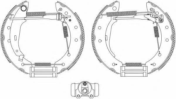 Hella-Pagid 8DB 355 004-291 Brake shoe set 8DB355004291