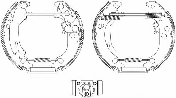 Hella-Pagid 8DB 355 004-891 Brake shoe set 8DB355004891