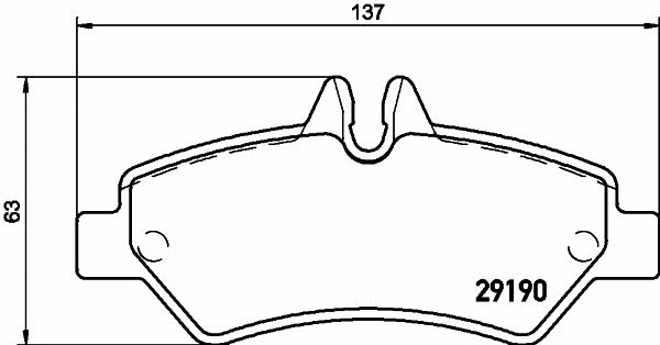 Hella-Pagid 8DB 355 005-351 Brake pad set 8DB355005351 8DB355005351 Hella-Pagid Brake pad set