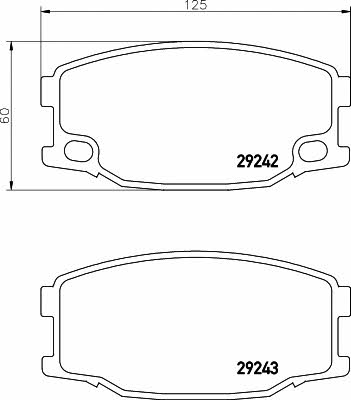 Hella-Pagid 8DB 355 005-571 Brake Pad Set, disc brake 8DB355005571