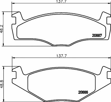 Hella-Pagid 8DB 355 006-381 Brake Pad Set, disc brake 8DB355006381