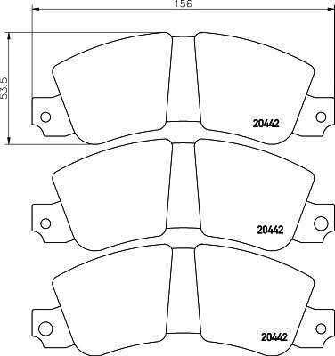 Hella-Pagid 8DB 355 007-151 Brake Pad Set, disc brake 8DB355007151