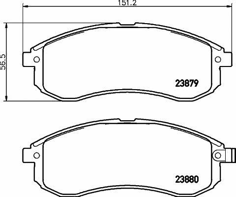 Hella-Pagid 8DB 355 010-281 Brake Pad Set, disc brake 8DB355010281