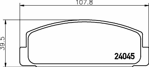 Hella-Pagid 8DB 355 011-131 Brake Pad Set, disc brake 8DB355011131