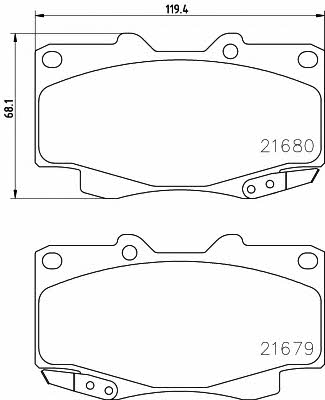 Hella-Pagid 8DB 355 013-481 Brake Pad Set, disc brake 8DB355013481