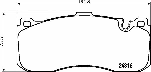 Hella-Pagid 8DB 355 014-041 Brake Pad Set, disc brake 8DB355014041