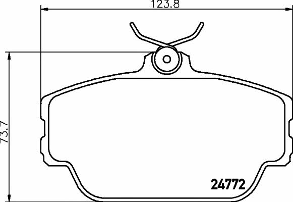 Hella-Pagid 8DB 355 014-521 Brake Pad Set, disc brake 8DB355014521