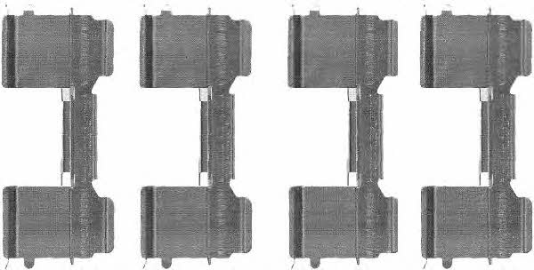 Hella-Pagid 8DZ 355 205-041 Mounting kit brake pads 8DZ355205041