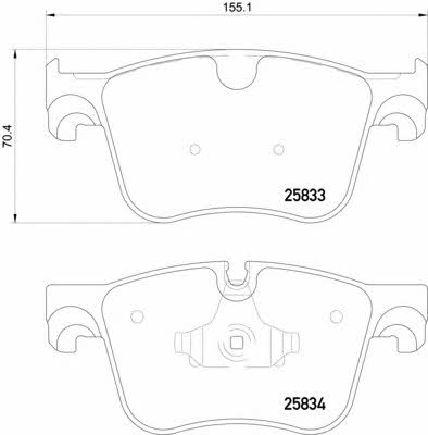 Hella-Pagid 8DB 355 020-981 Brake pad set 8DB355020981 8DB355020981 Hella-Pagid Brake pad set