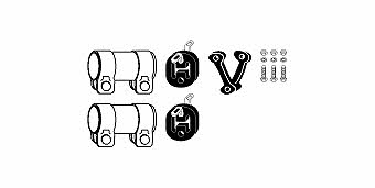 HJS Leistritz 82 11 1570 Mounting kit for exhaust system 82111570