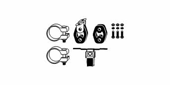 HJS Leistritz 82 11 1594 Mounting kit for exhaust system 82111594