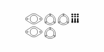 HJS Leistritz 82 11 1707 Mounting kit for exhaust system 82111707