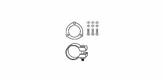 HJS Leistritz 82 11 3257 Mounting Kit, catalytic converter 82113257